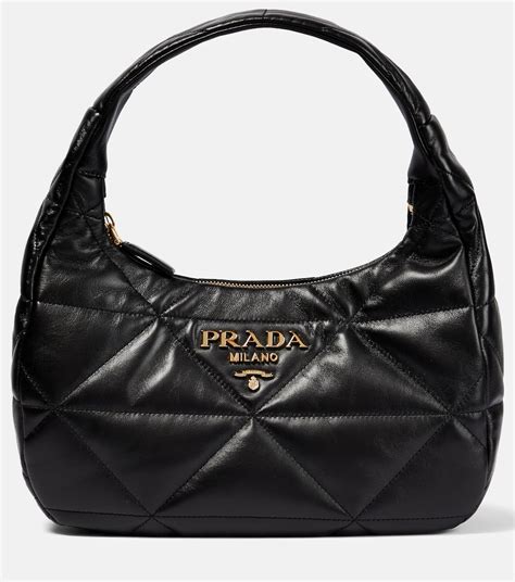 prada large quilted shoulder bag|More.